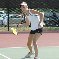Senior captain Molly Alter played an integral part in leading this young tennis team to yet another successful season. (Photo courtesy of NA website.)